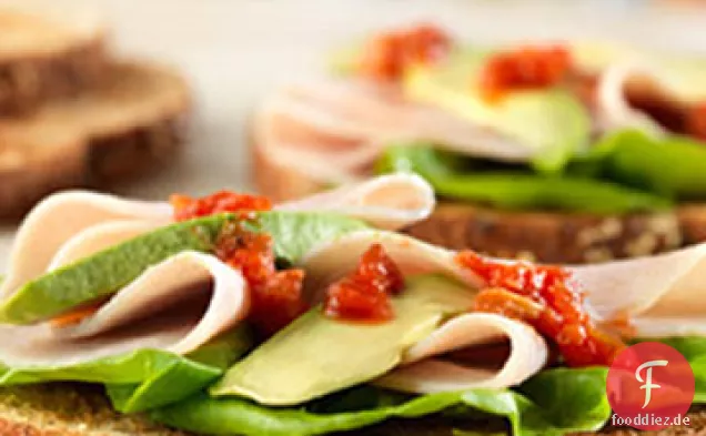 Türkei und Avocado-Sandwiches