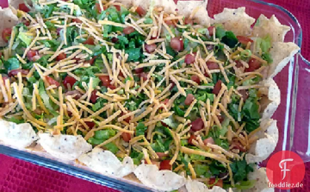 Heiße und kalte Taco Vorspeise Dip