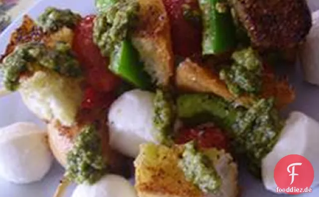 Panzanella-Salat-Spieße