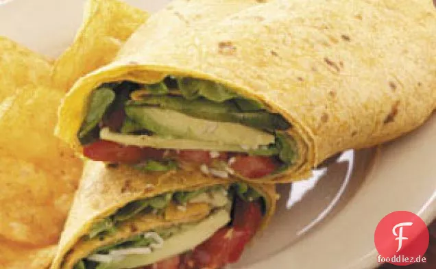 Avocado-Tomaten-Wraps