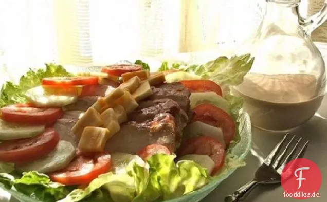 Southwestern BBQed Schweinefleisch (oder Huhn) Salat