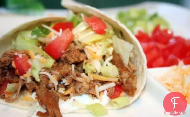 Crock Pot Burrito Fleisch
