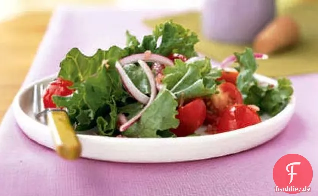 Einfacher Grüner Salat mit Vinaigrette