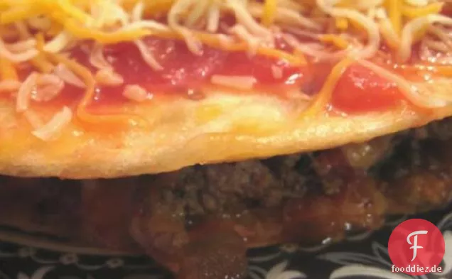 Burger im Quesadilla-Stil