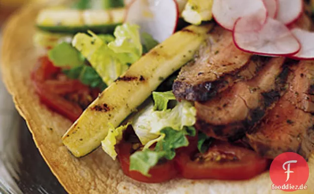Gegrilltes Flankensteak Tostada