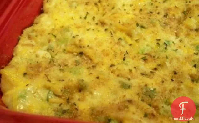 Brokkoli und Blumenkohl-Gratin