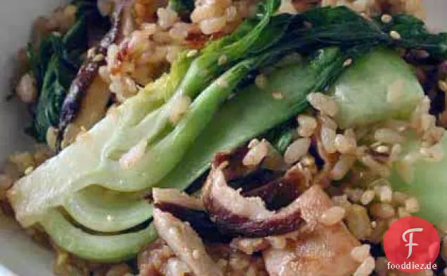 Huhn Gebratener Reis mit Bok Choy