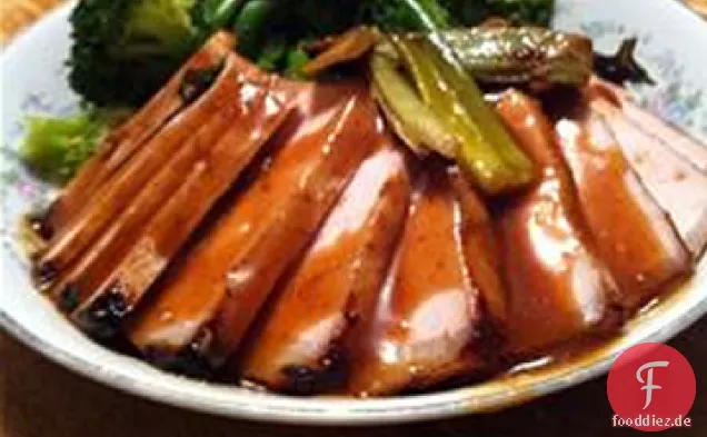 Honig Hoisin Schweinekoteletts
