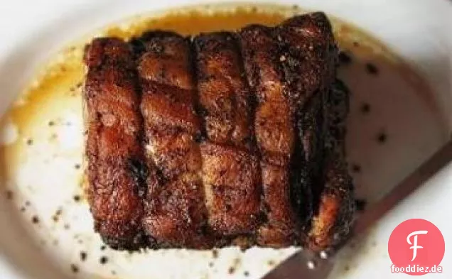 Gebratene Schweinelende mit Biersauce