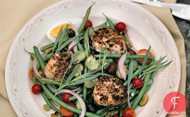Gebratene Jakobsmuscheln Nicoise