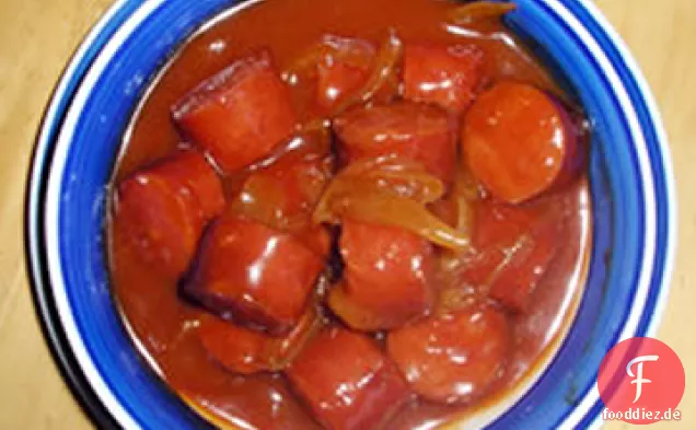 Slow Cooker Süß-sauer Kielbasa