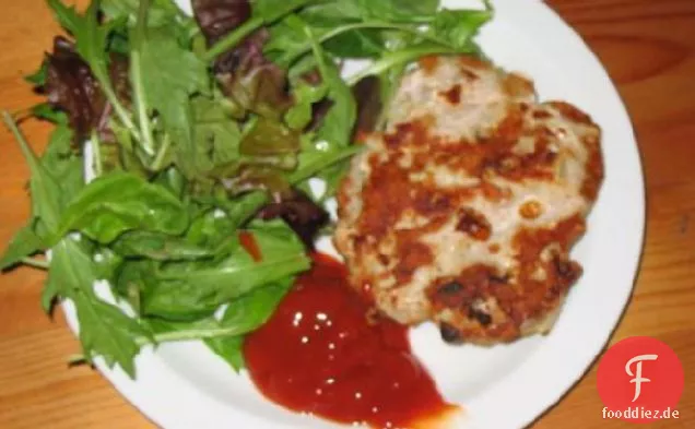 Schnell & einfach gebratene Truthahn Burger