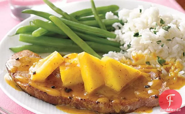 Schinkensteak mit Ananas