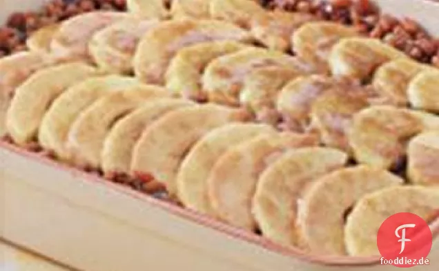 Ahorn-Apfel gebackene Bohnen