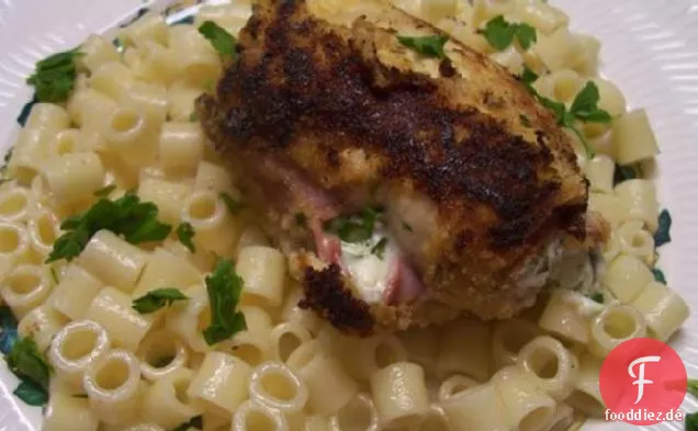 Hähnchenrollatini mit Käse, Schinken & Spinat