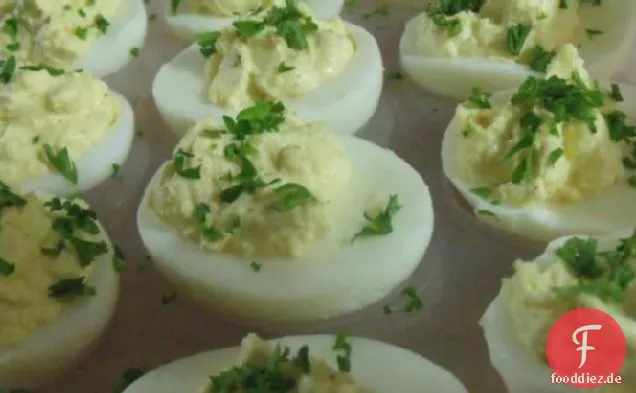 Sauerrahm und Zitrone Deviled Eier