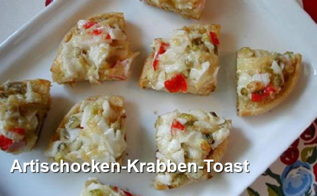 Artischocken-Krabben-Toast - Pescetarisch Rezepte