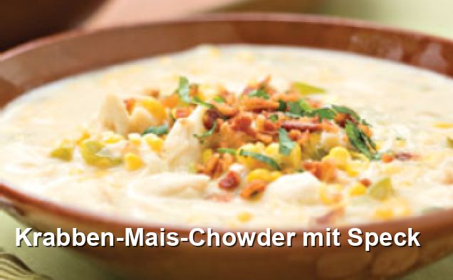 Krabben-Mais-Chowder mit Speck - Gluten Frei Rezepte