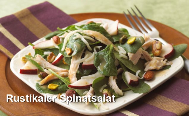 Rustikaler Spinatsalat - Salat Rezepte
