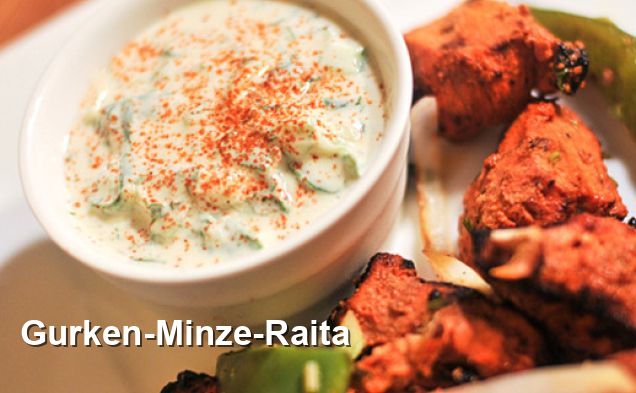 Gurken-Minze-Raita - Indisch Rezepte