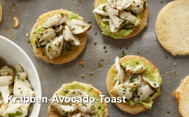 Krabben-Avocado-Toast - Ohne Milch Und Milchprodukte Rezepte