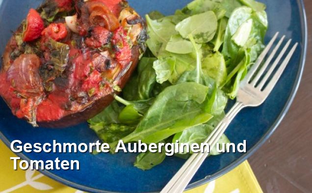 Geschmorte Auberginen und Tomaten - Gluten Frei Rezepte