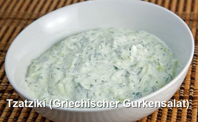 Tzatziki (Griechischer Gurkensalat) - Mediterran Rezepte