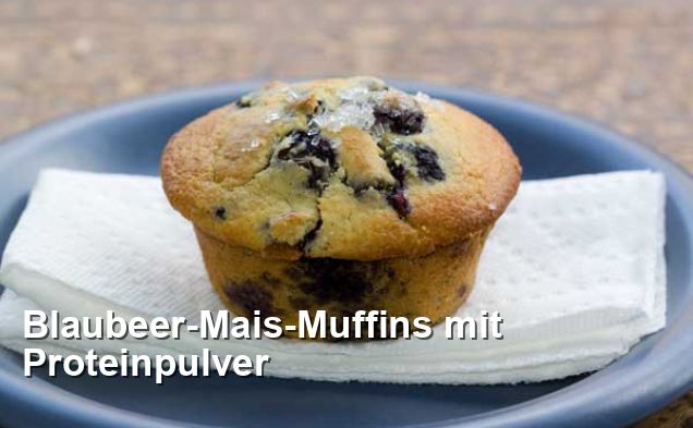 Blaubeer-Mais-Muffins mit Proteinpulver - Südstaaten Rezepte