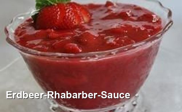 Erdbeer-Rhabarber-Sauce - Gluten Frei Rezepte