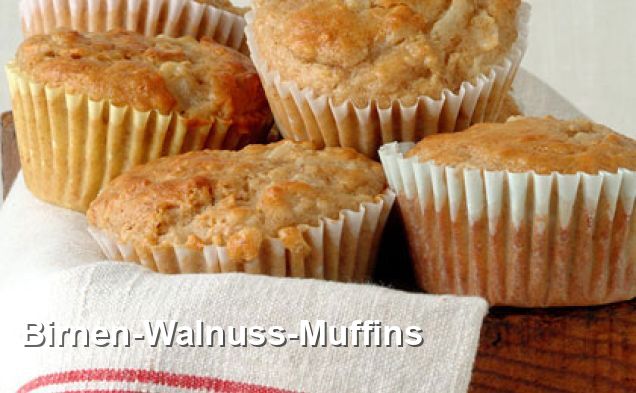 Birnen-Walnuss-Muffins - Lacto-ovo-vegetarisch Rezepte