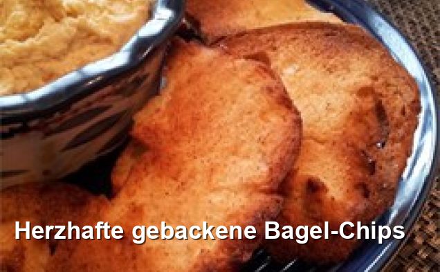 Herzhafte gebackene Bagel-Chips - Ohne Milch Und Milchprodukte Rezepte