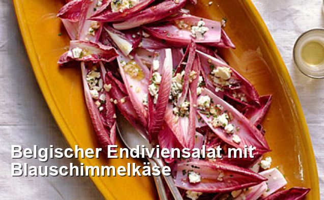 Belgischer Endiviensalat mit Blauschimmelkäse - Gluten Frei Rezepte