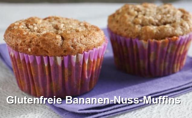 Glutenfreie Bananen-Nuss-Muffins - Gluten Frei Rezepte