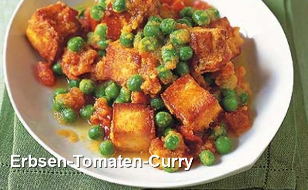 Erbsen-Tomaten-Curry - Indisch Rezepte