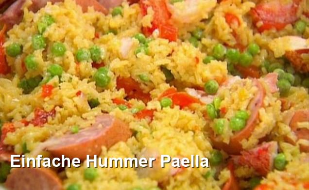 Einfache Hummer Paella - Spanisch Rezepte