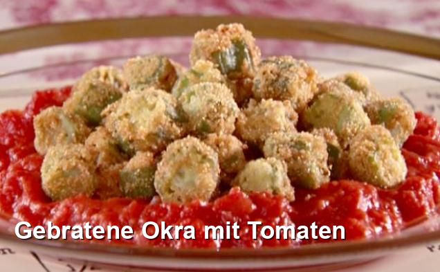 Gebratene Okra mit Tomaten - Beilage Rezepte