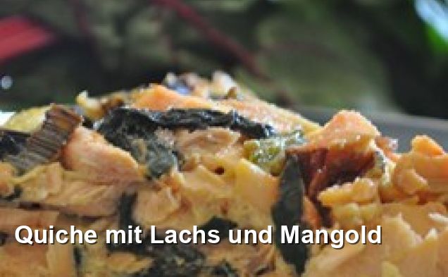 Quiche mit Lachs und Mangold - Mediterran Rezepte