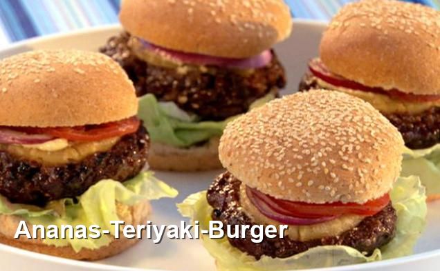 Ananas-Teriyaki-Burger - Asiatisch Rezepte