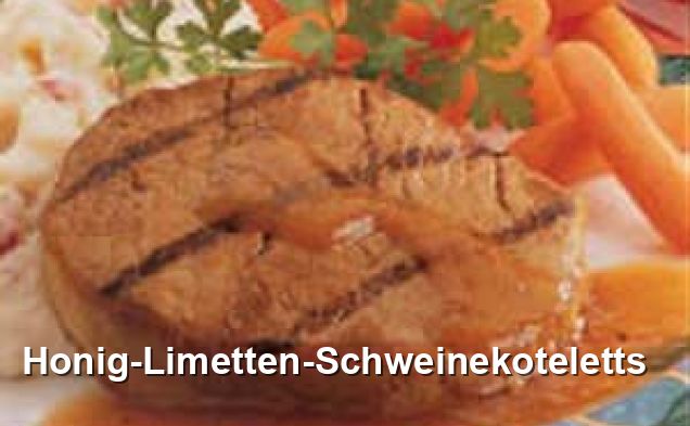 Honig-Limetten-Schweinekoteletts - Gluten Frei Rezepte