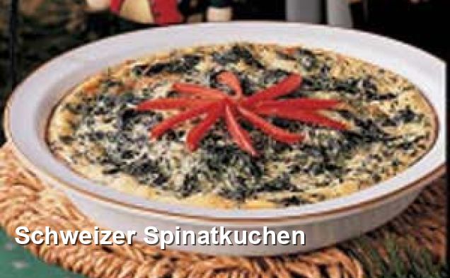 Schweizer Spinatkuchen - Lacto-ovo-vegetarisch Rezepte