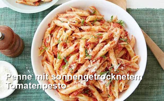 Penne mit sonnengetrocknetem Tomatenpesto - Beilage Rezepte