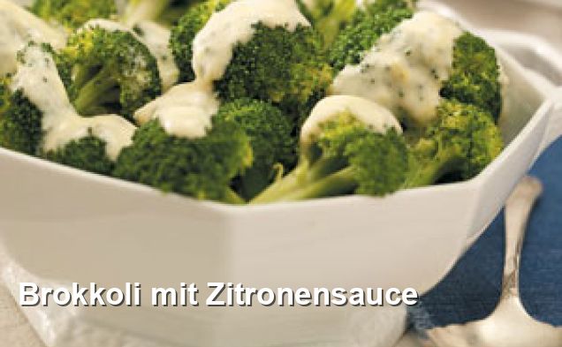 Brokkoli mit Zitronensauce - Gluten Frei Rezepte