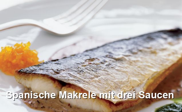Spanische Makrele mit drei Saucen - Spanisch Rezepte