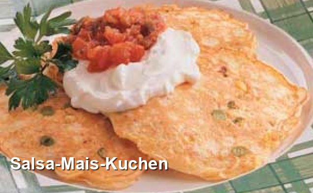 Salsa-Mais-Kuchen - Mexikanisch Rezepte