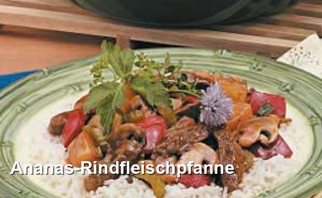 Ananas-Rindfleischpfanne - Gluten Frei Rezepte