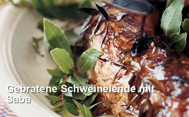 Gebratene Schweinelende mit Saba - Gluten Frei Rezepte