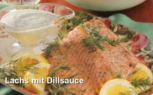 Lachs mit Dillsauce - Gluten Frei Rezepte