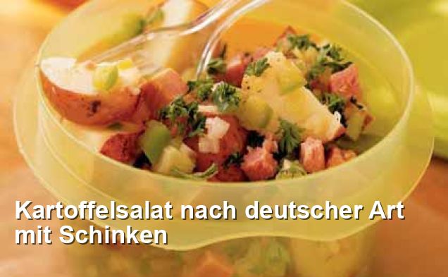 Kartoffelsalat nach deutscher Art mit Schinken - Gluten Frei Rezepte