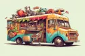Lebendige Welt südasiatischer Food Trucks beim Mississauga Festival